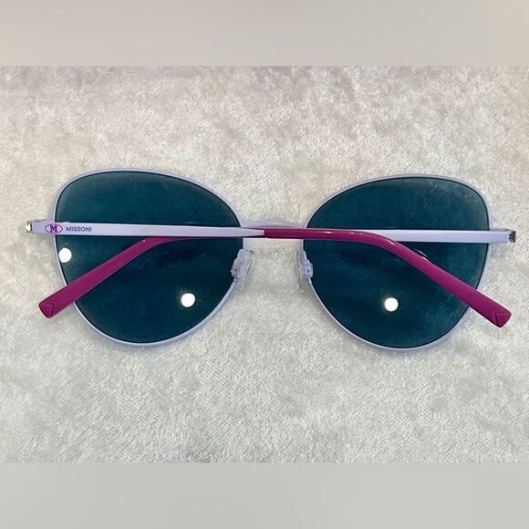 NIB Matte Blue M Missoni Sunglasses - Picture 5 of 11